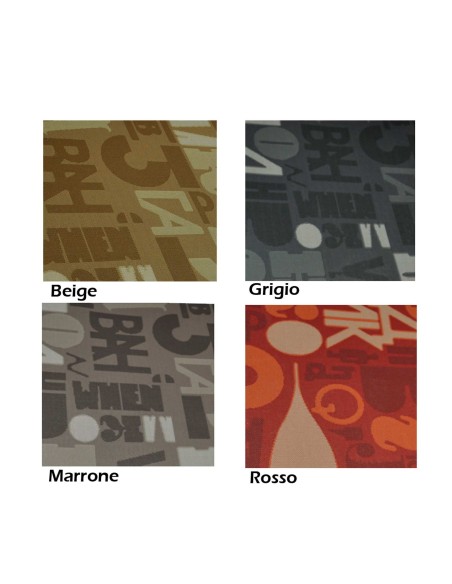 Lettere Liscio tapis de cuisine largeur 50 cm.