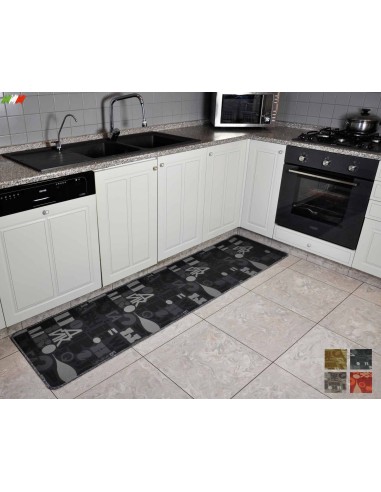 Lettere Liscio alfombra de cocina ancho 50 cm.