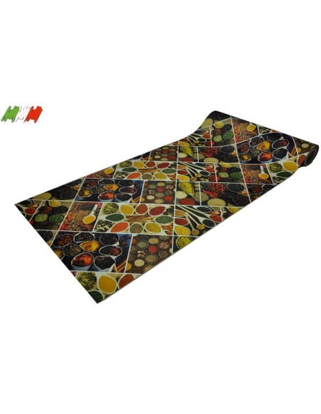 Ciotole di spezie impression numérique de coupe tapis de cuisine