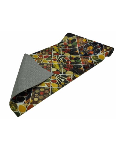 Ciotole di spezie impression numérique de coupe tapis de cuisine