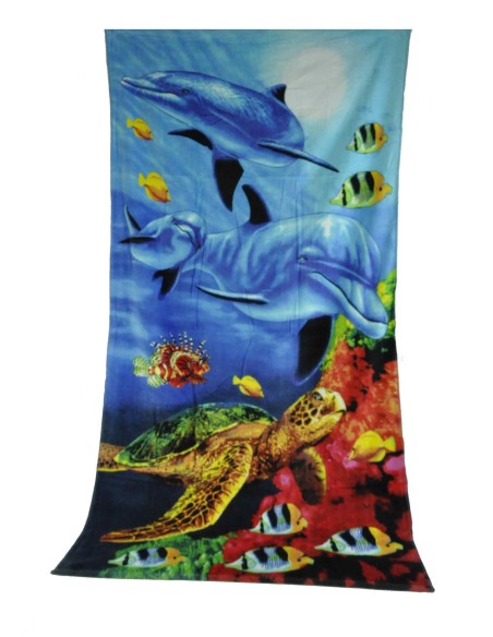 Tartaruga DIGITAL ART serviette éponge 86 x 160 cm.