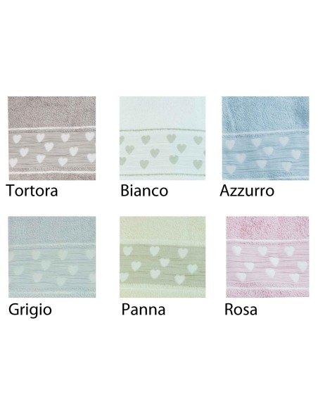 Heart lingettes de différentes tailles