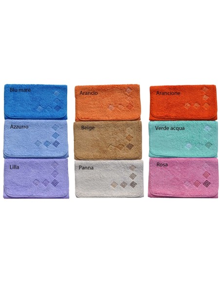 *Ricamato tappeto bagno cm 55x90