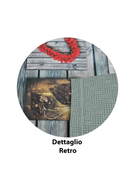 Cuori Tavole tappeto cucina stampa digitale AL TAGLIO